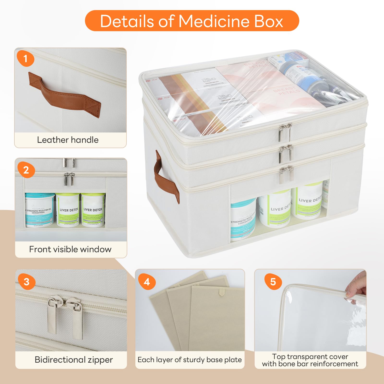 ISusaid organizer with clear lid helps identify contents while keeping items dust-free.