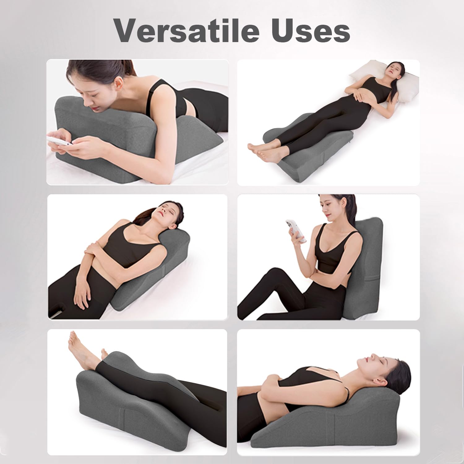 Itcozy leg elevation pillow anti-slip bottom keeps it in place during use