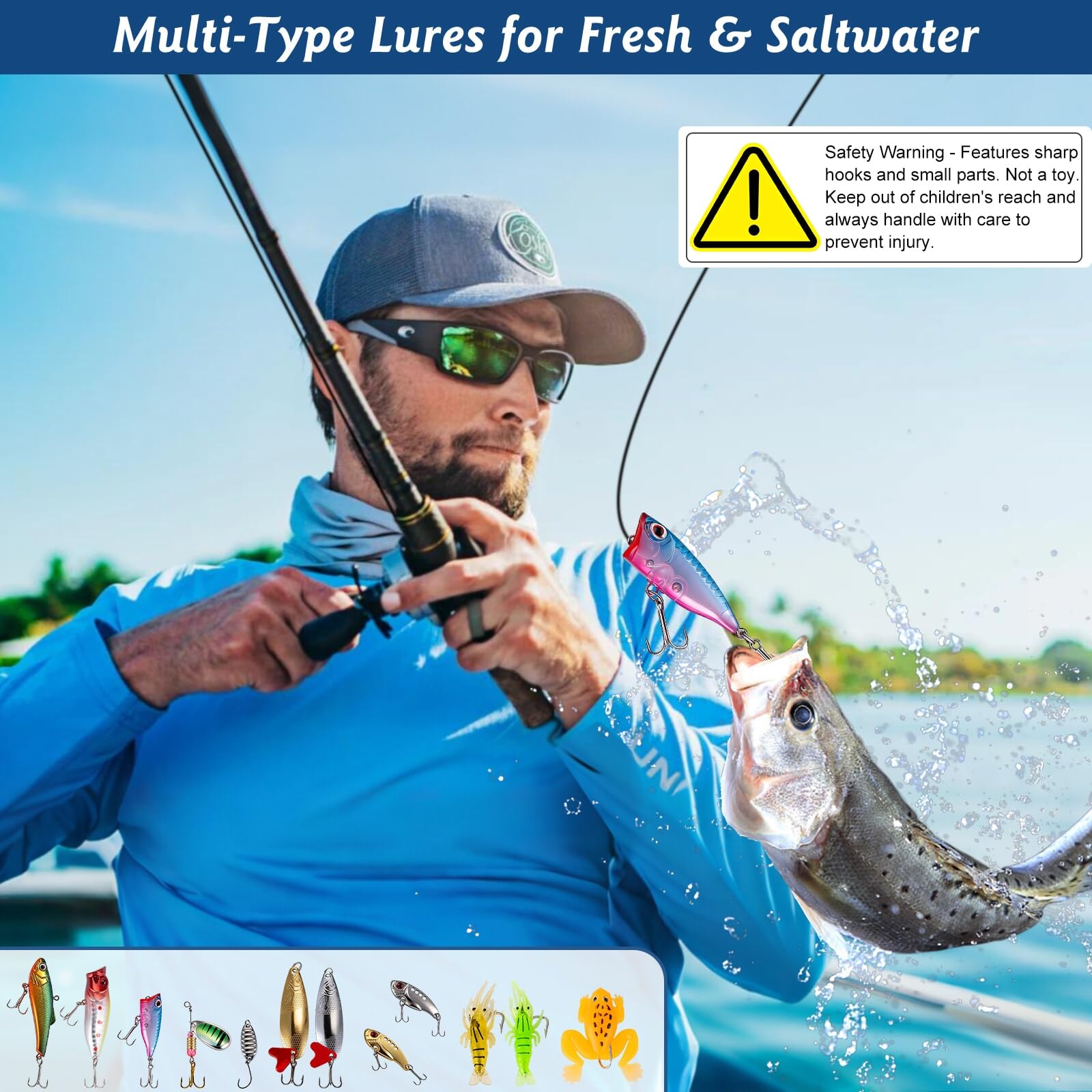 Ithmahco spoons, VIBs, and frogs widen lure choices for freshwater and saltwater.