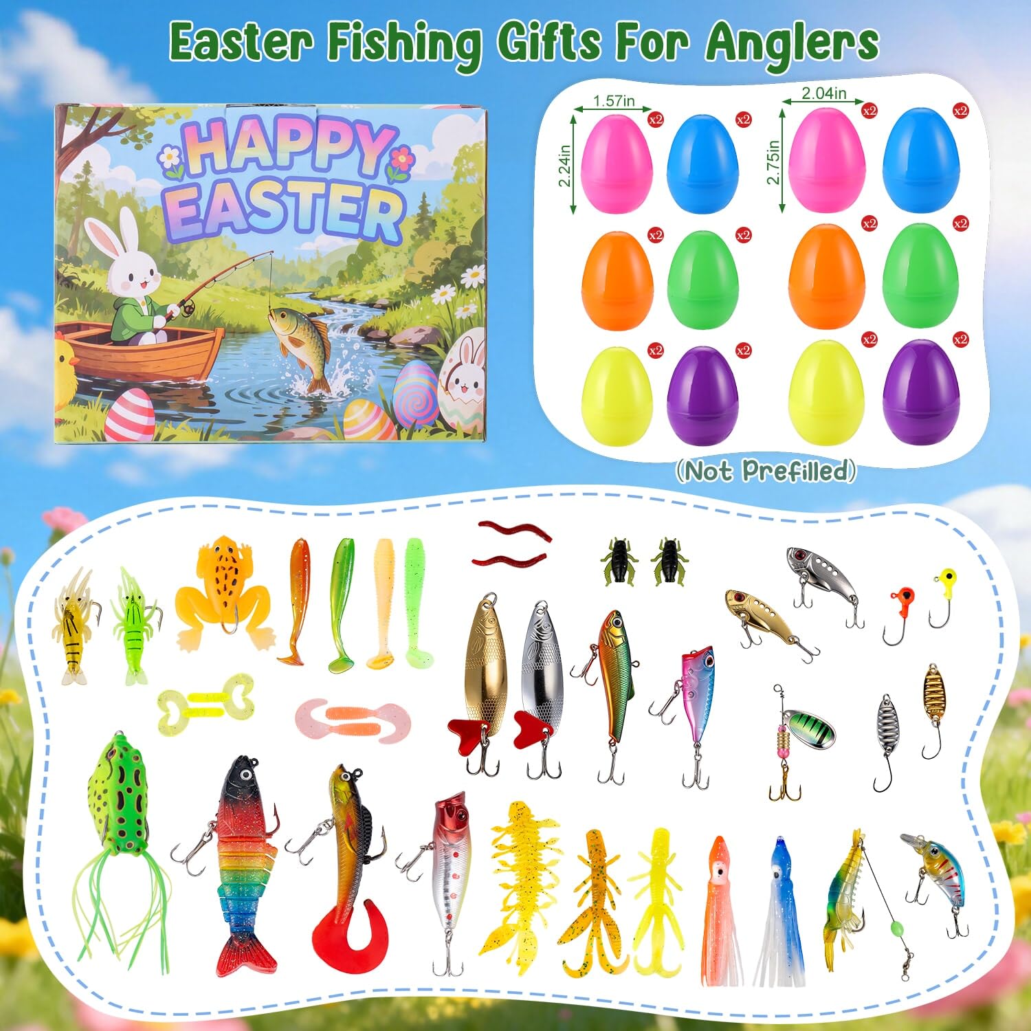 Ithmahco Easter unboxing eggs highlight the thrill of discovering new lures.