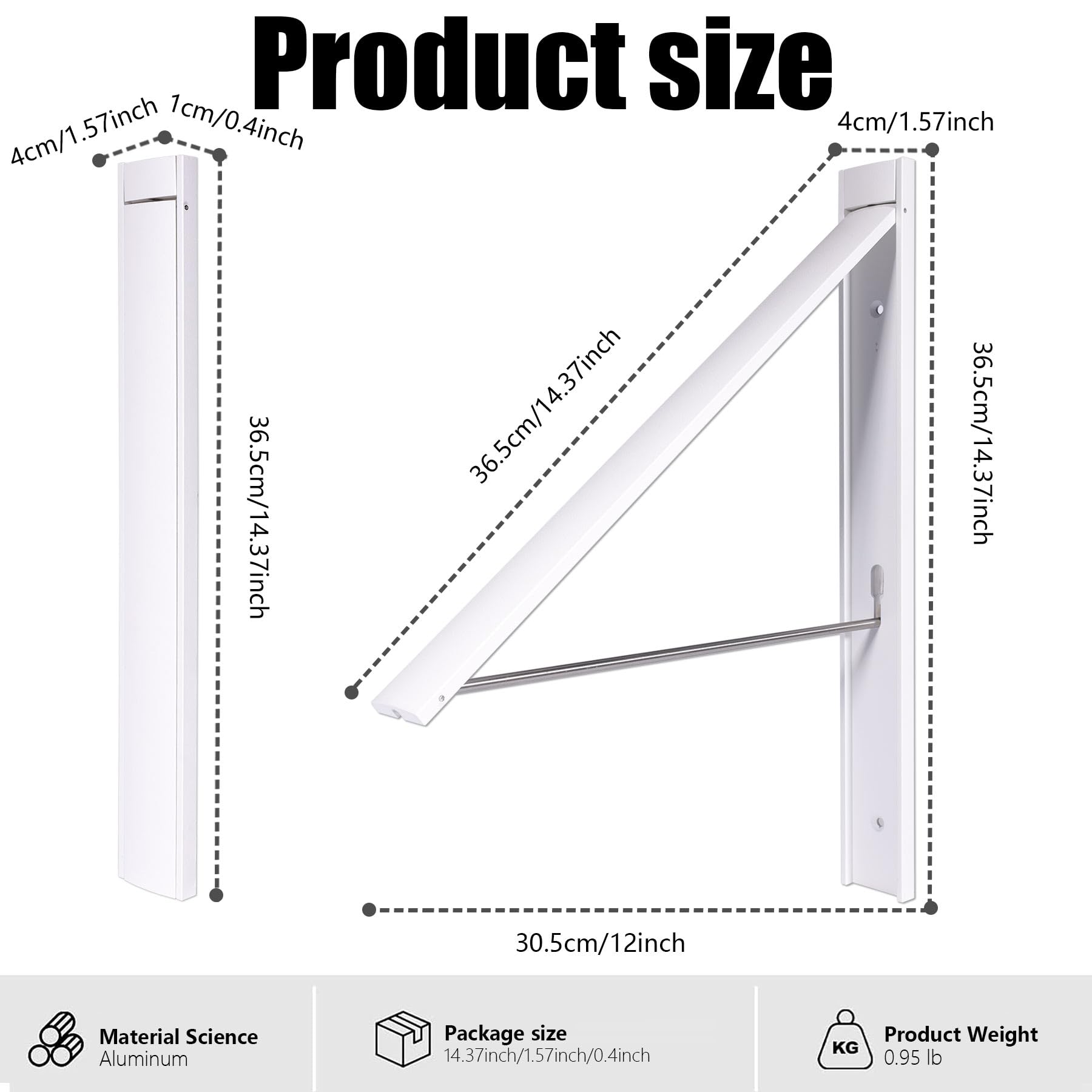 Ithywat folding hanger with aluminum frame supports heavy garments.