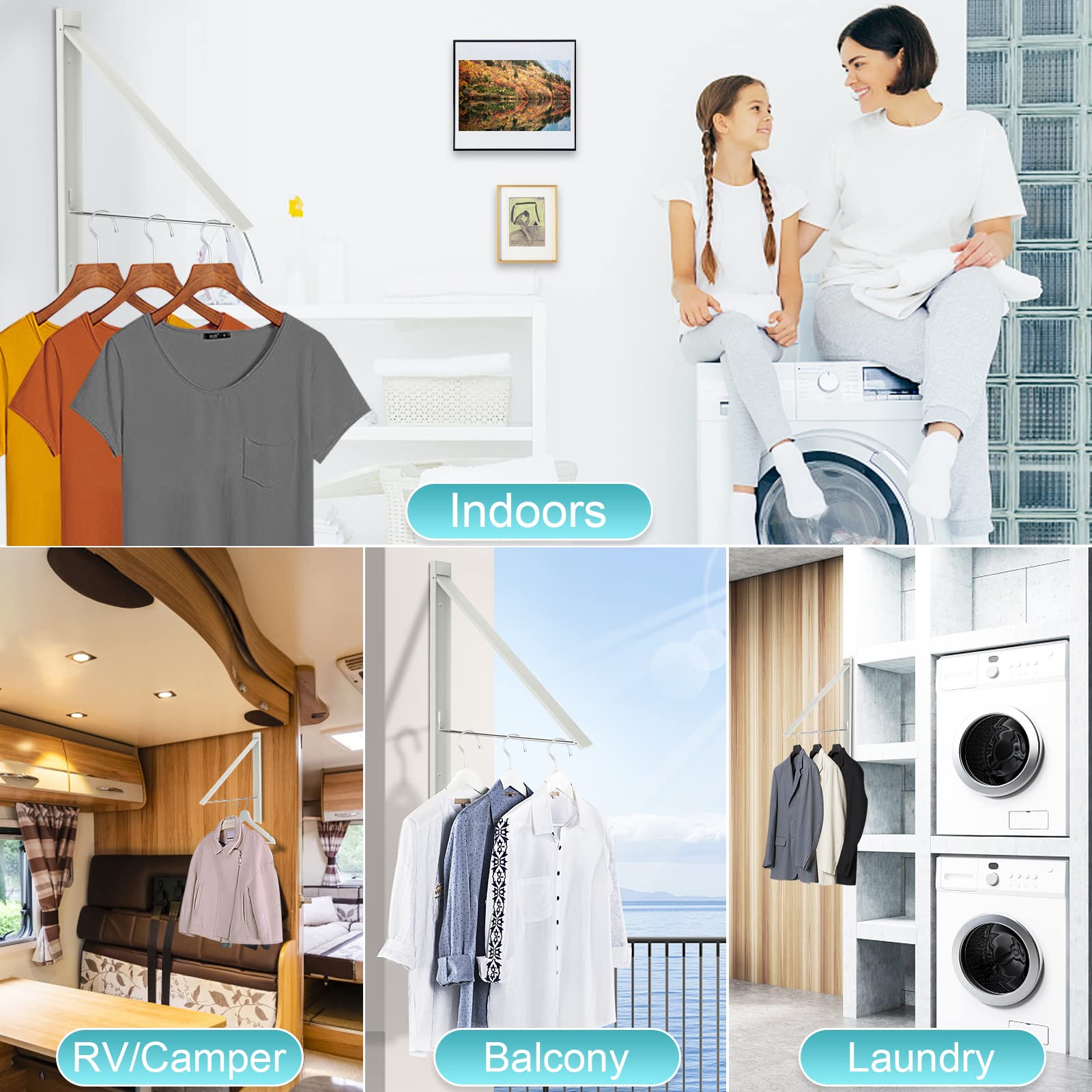 Ithywat rust-resistant design stands up to humid laundry rooms.