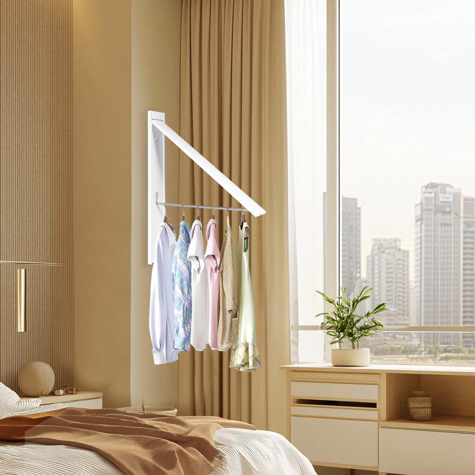 Ithywat stainless steel rods withstand humidity for durable drying.