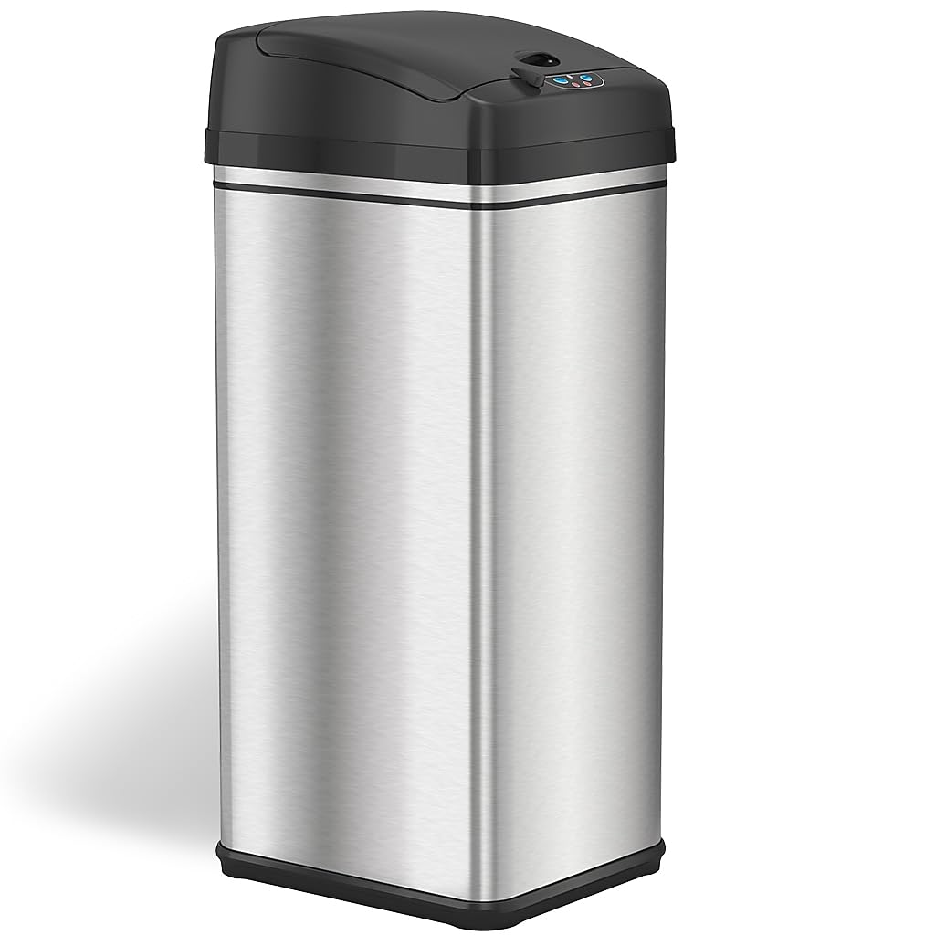 iTouchless fingerprint-proof stainless steel finish stays smudge-free