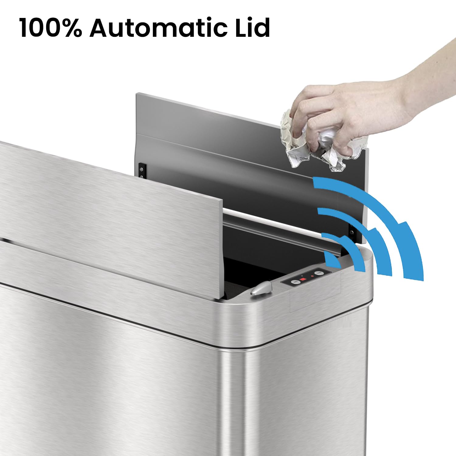 iTouchless AbsorbX odor filter reduces odors for a fresher home