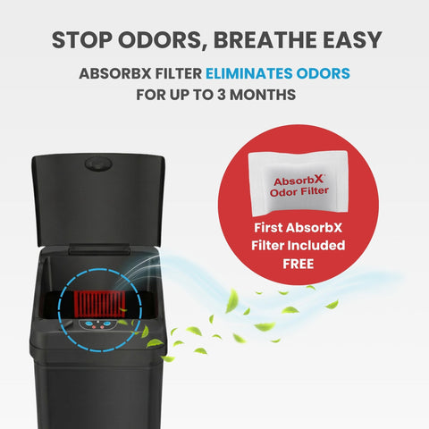 Itouchless pet-proof lock and soft-close reduce noise and deter curious pets.