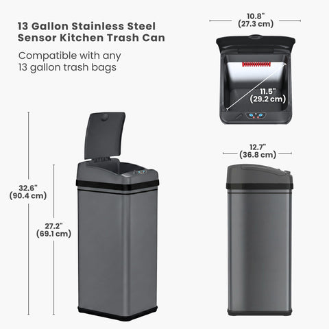 iTouchless pet-safe lock option helps keep pets safe around the bin