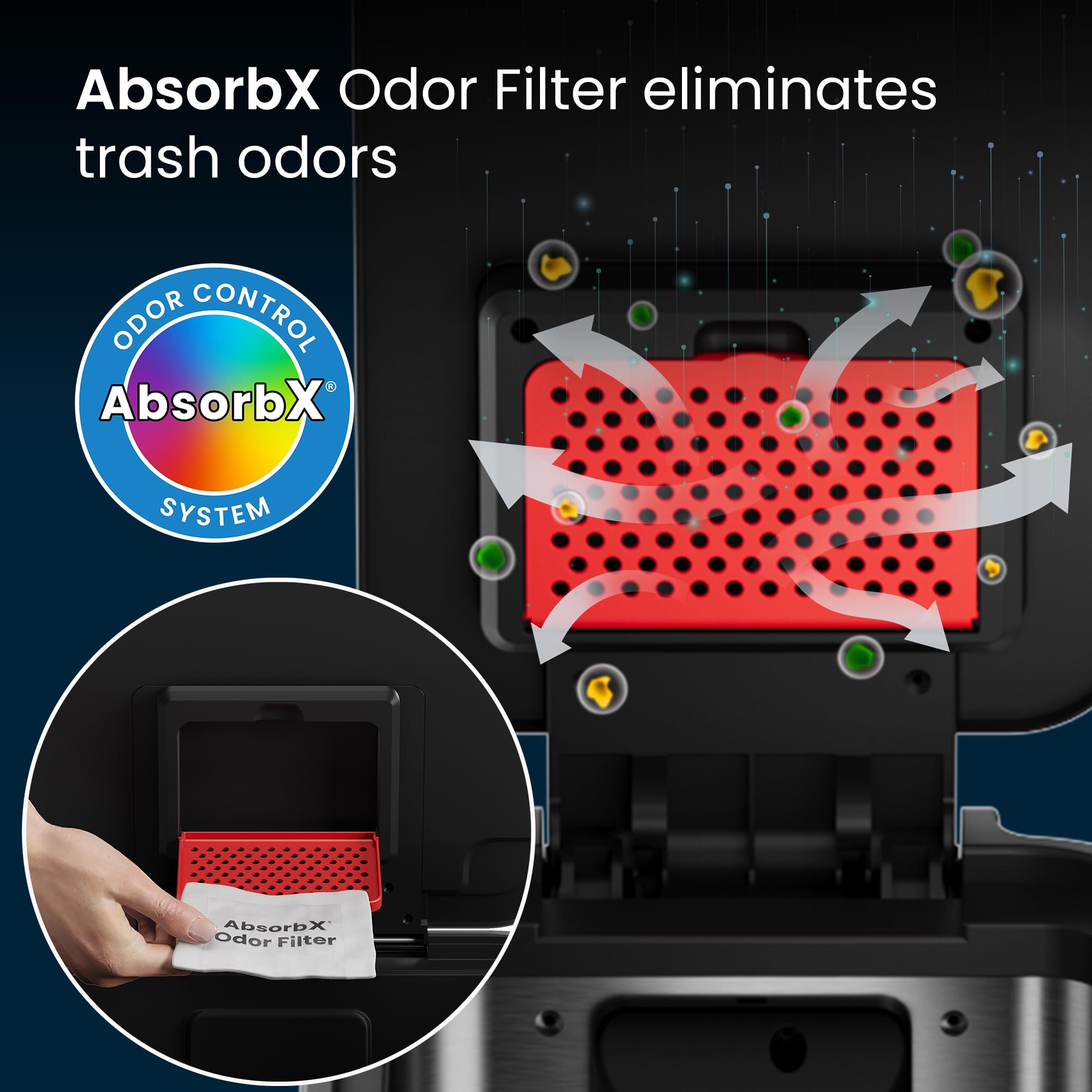 Itouchless SoftStep EXP dent-proof lid keeps exterior looking new.
