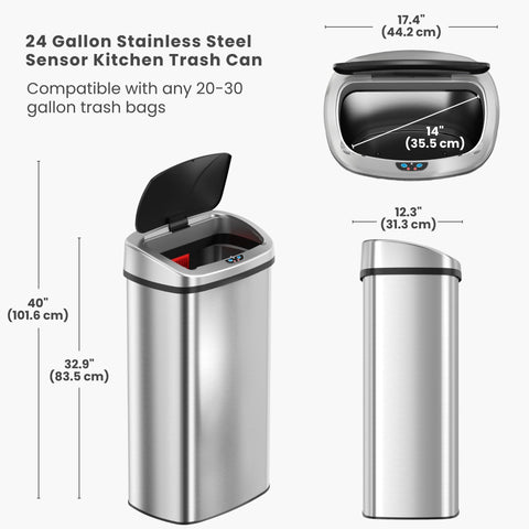 Itouchless stainless-steel-finish-smudge-proof keeps a spotless look in shared spaces.