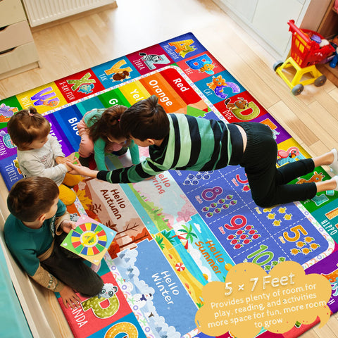 Itvgekp home reading corner rug creates inviting spaces for kids.