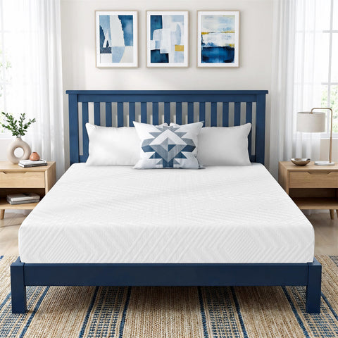 IULULU 6-inch twin mattress in a box, ready for setup in kids' room