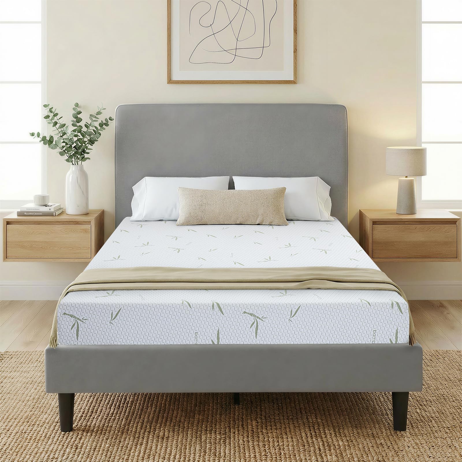 IULULU 6 inch twin mattress in a box ready for easy setup and delivery