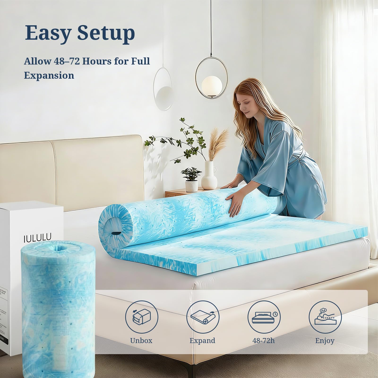 IULULU even weight distribution helps balance pressure across the sleeping surface