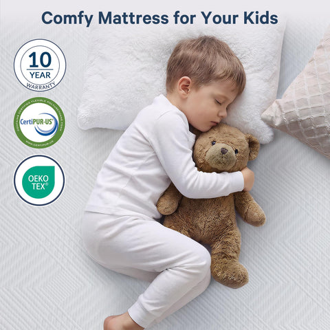 IULULU low-profile twin mattress fits tight spaces and daybeds.