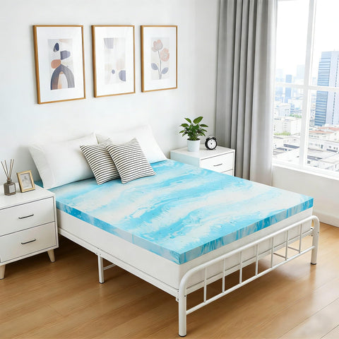 IULULU topper supports side and back sleepers with even weight distribution.
