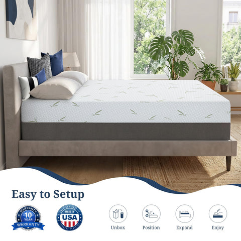 IULULU twin mattress in a kids room showing compact space suitability