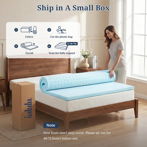 IULULU versatile topper fits beds, guest rooms, dorms, RVs, and sofa beds.