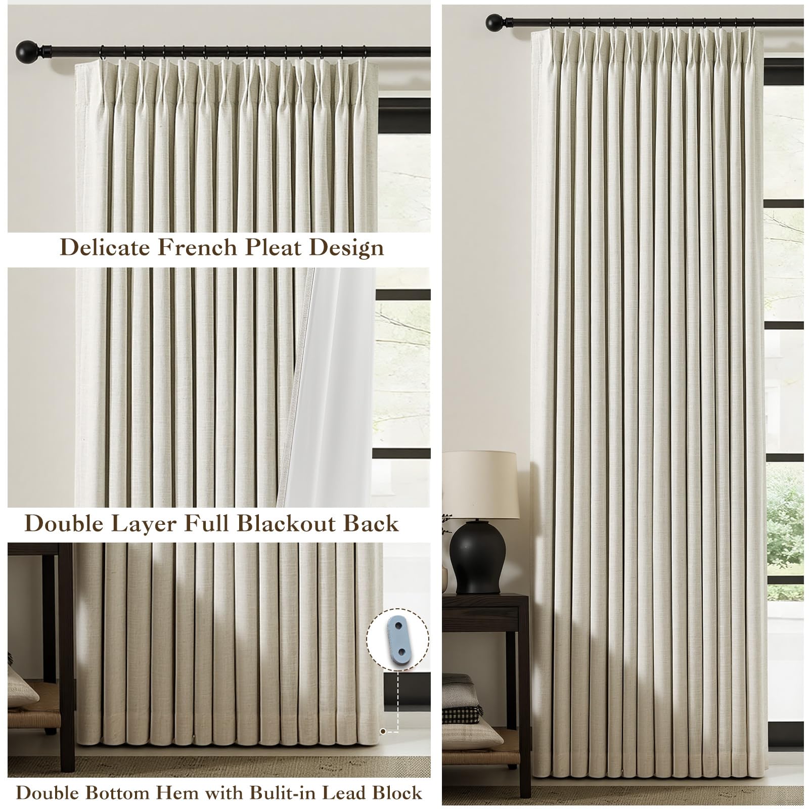 IVAPUPU bedroom and living room curtains create a refined focal point in any space.