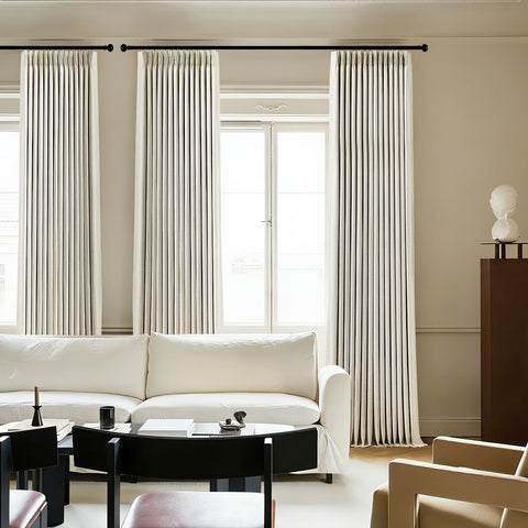 IVAPUPU privacy-enhancing drapes darken rooms for uninterrupted movie nights.