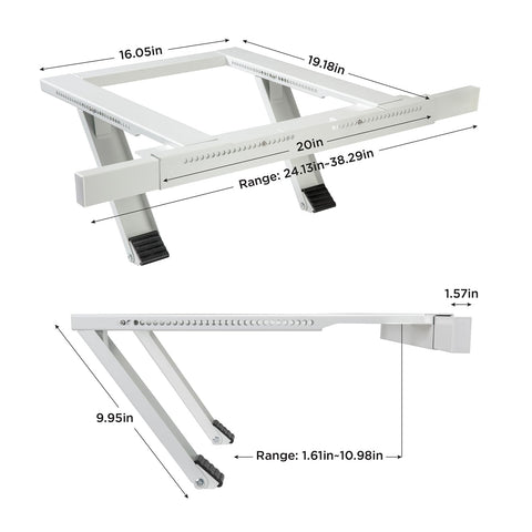 Ivation bracket installed from inside for quick tool-free setup