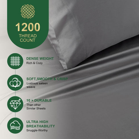 Ivellow queen fitted sheet with 18-inch pocket provides a secure deep fit.