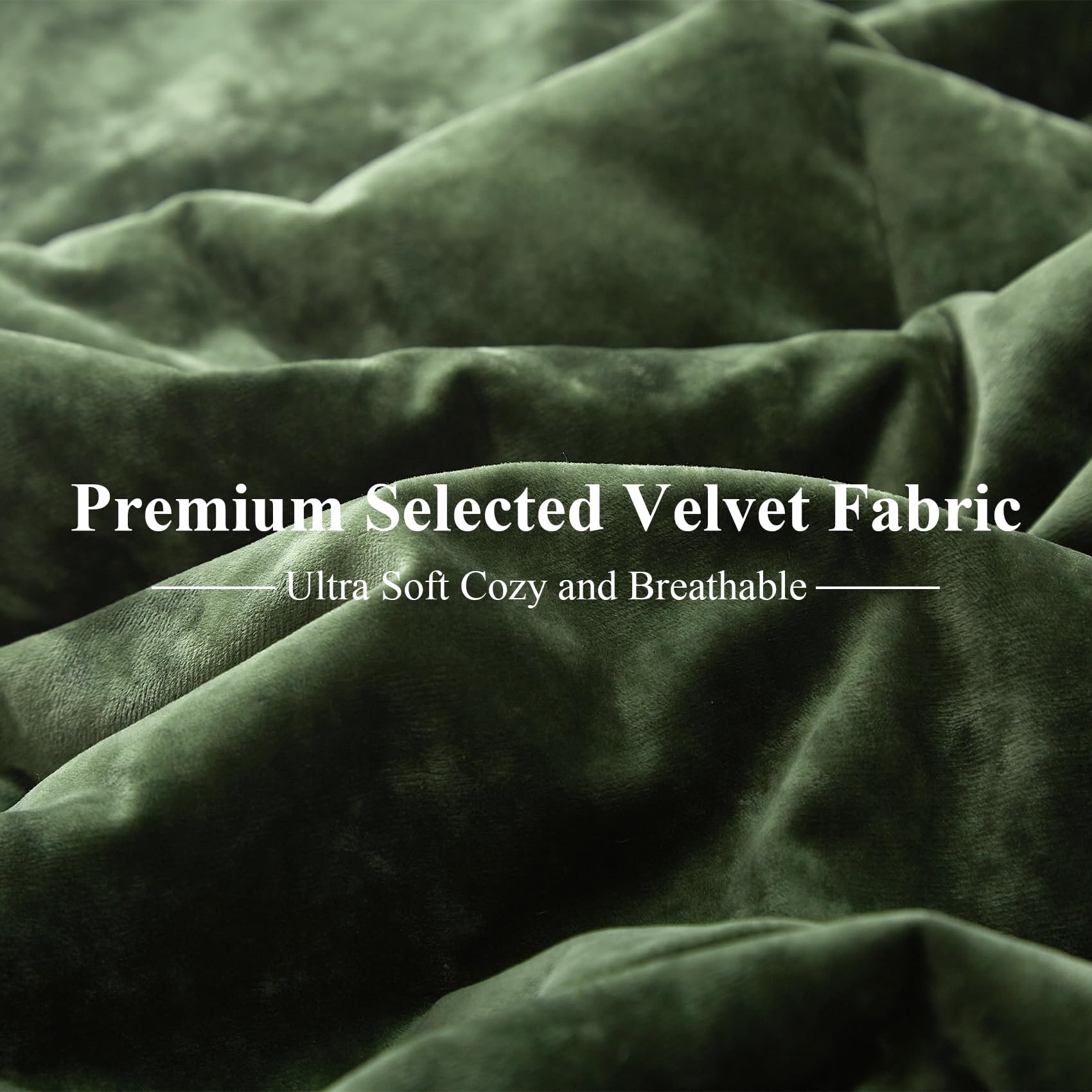 Ivellow bedroom under soft lighting highlights the velvet sheen.