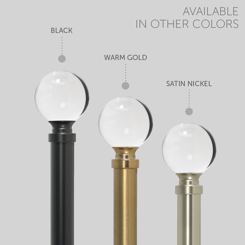 Ivilon 1 inch pole provides sturdy support for heavy drapes.