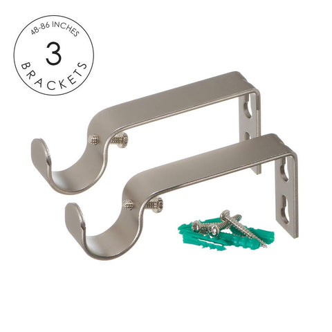 Ivilon drapery rod finial close-up in solid metal construction