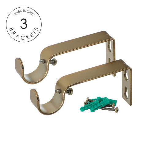 Ivilon solid metal finials create a sturdy, contemporary silhouette on windows.