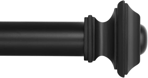 Ivilon square design rod assembly showing telescoping extension for flexible window sizing.