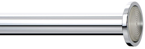 Ivilon rod extended from 54 to 90 inches for versatile window coverage.