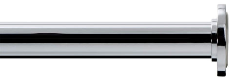 Chrome-finished Ivilon rod showing rust-proof, non-slip rubber ends.