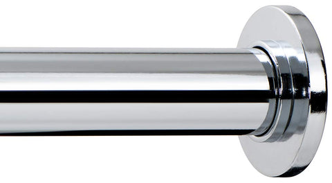 Ivilon tension curtain rod in shower setup with chrome finish ready for easy installation.