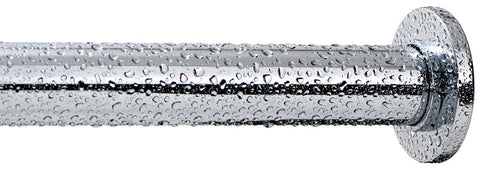 Ivilon tension curtain rod extended to fit windows for a precise install.