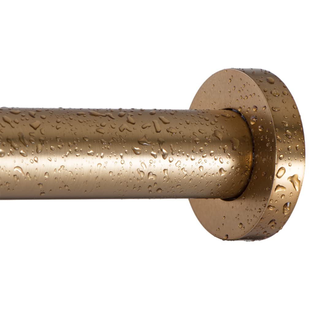 Ivilon tension rod features a 1-inch diameter for sturdy hanging.