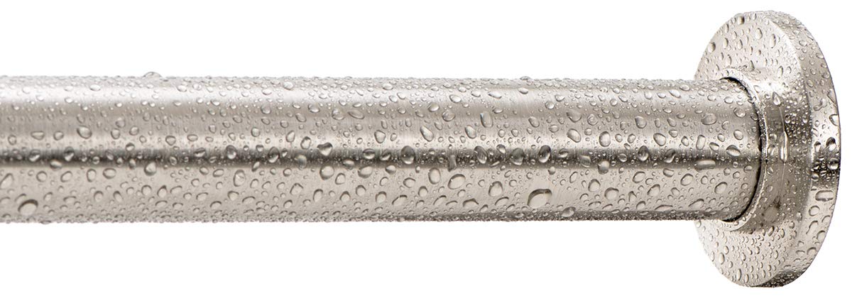 Ivilon tension rod brushed nickel shower installation highlight tool-free setup
