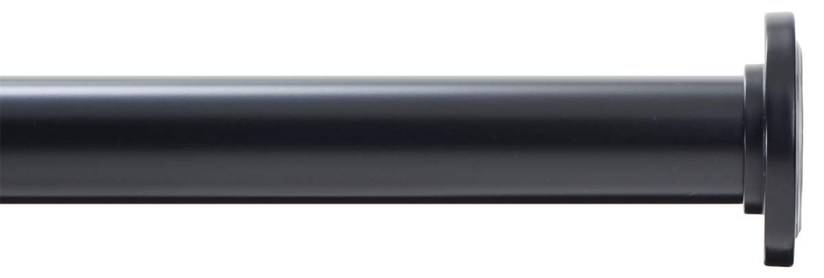 Ivilon tension rod featuring solid metal finials for a premium look