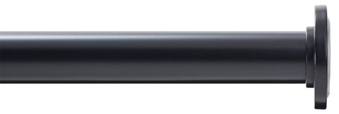 Ivilon tension rod featuring solid metal finials for a premium look