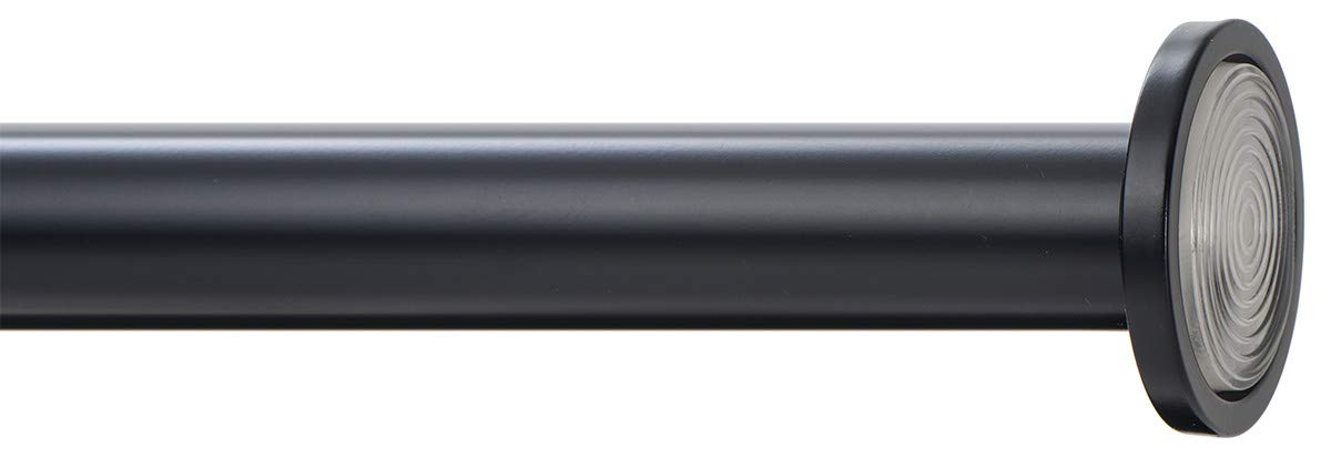 Ivilon tension rod solid metal finials add durable styling