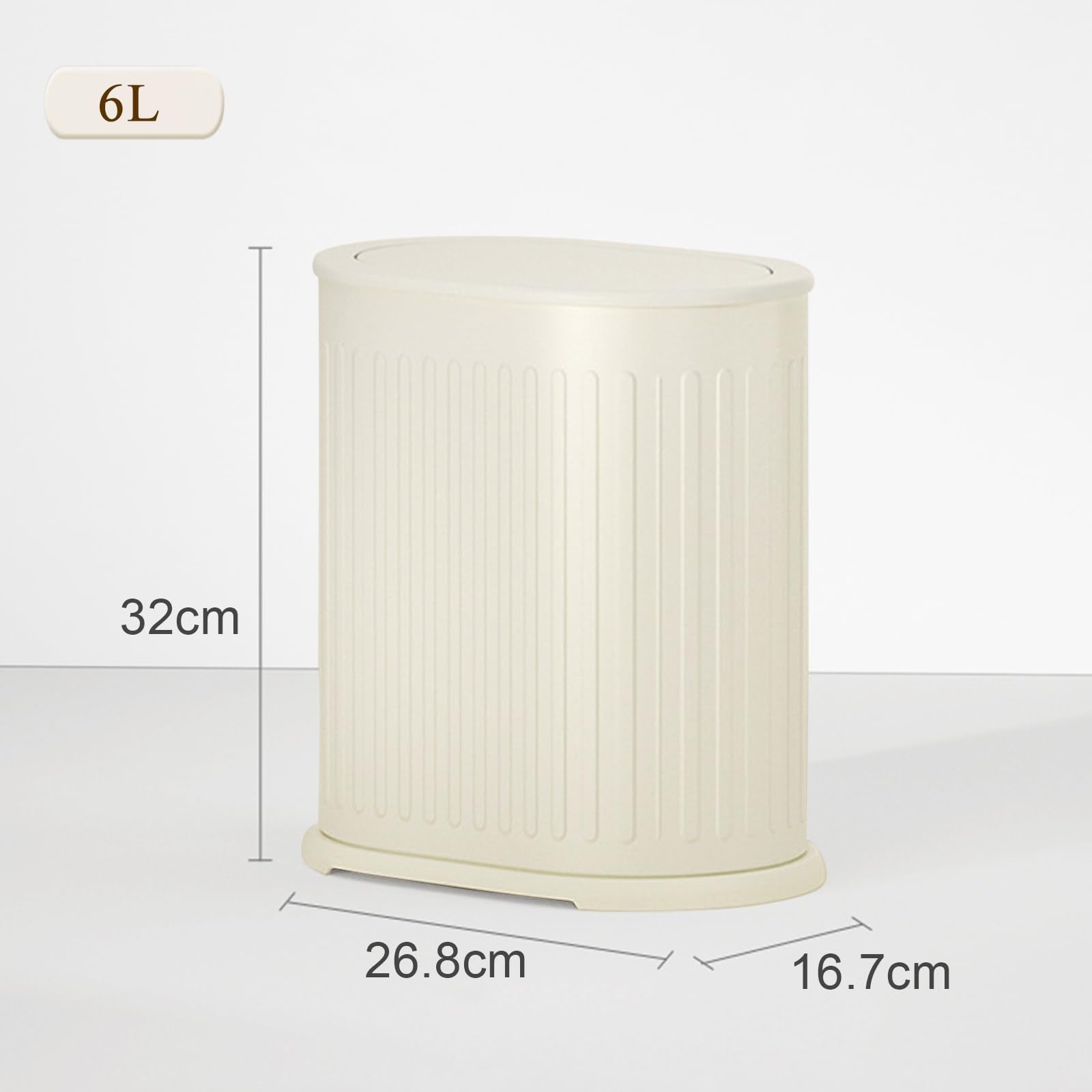 IVTUVTI double-layer trash can with removable inner bucket.
