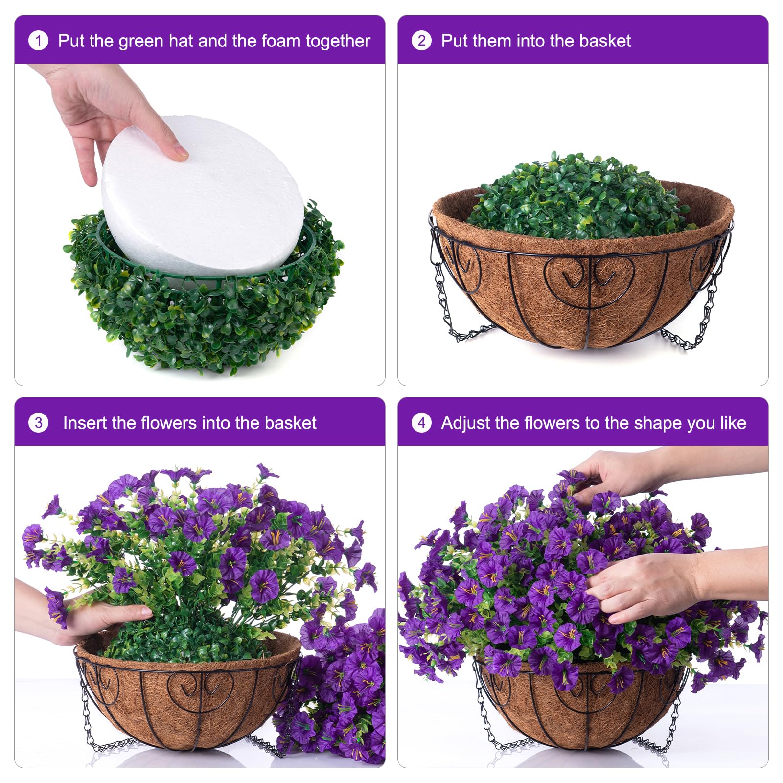 Ivydale assembly-friendly hanging flowers enable quick styling