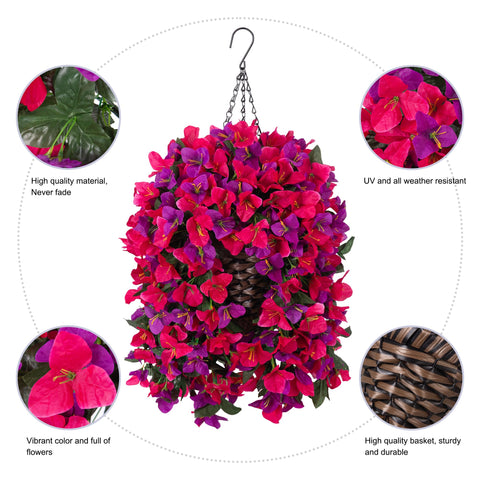 Ivydale Bougainvillea cone basket demonstrates quick, easy assembly.