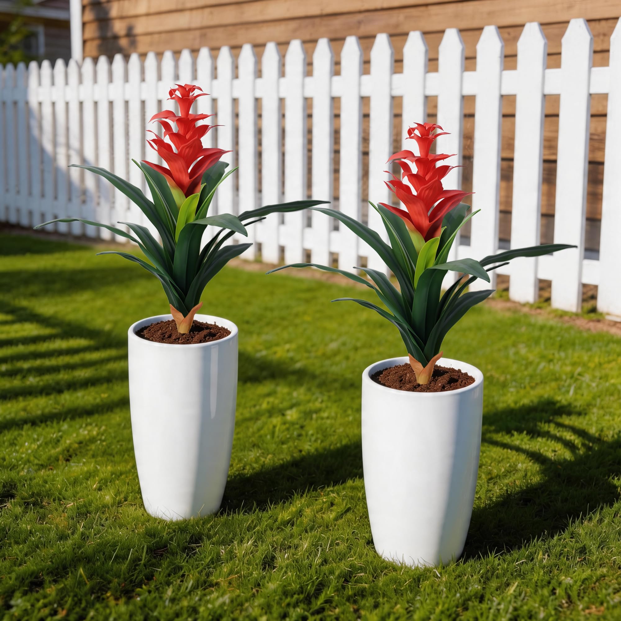 Ivydale bromeliad outdoor decor with realistic texture and bendable stems