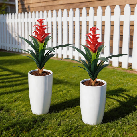 Ivydale bromeliad outdoor decor with realistic texture and bendable stems