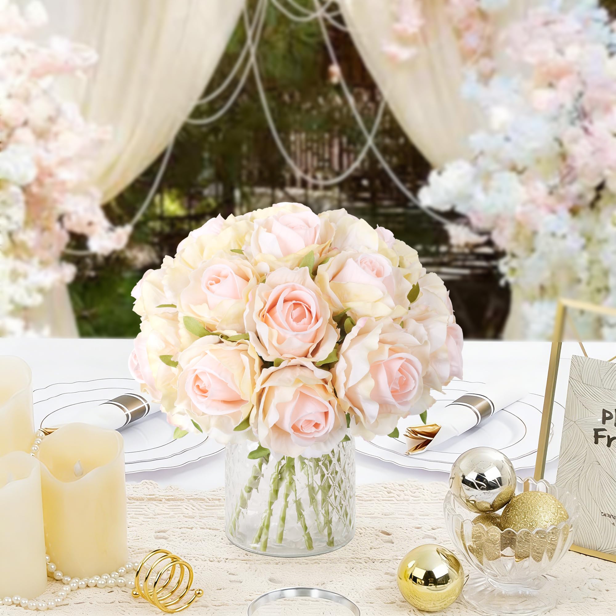 Ivydale DIY floral centerpiece in vase for versatile home decor.