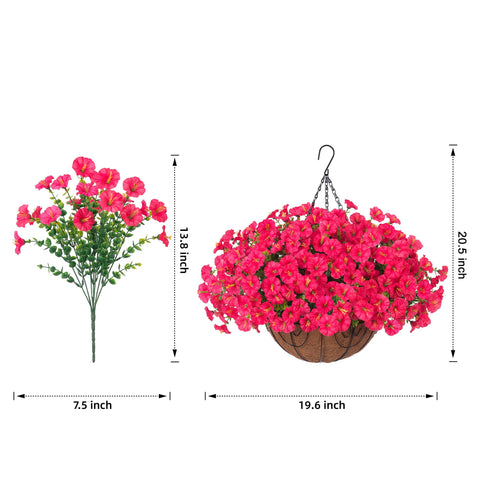 Ivydale easy-install hanging flowers bundle quick to assemble.