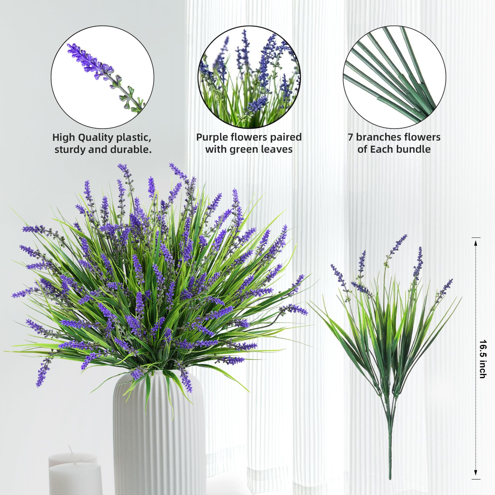 Ivydale forever blooming artificial plants for porch and garden decor