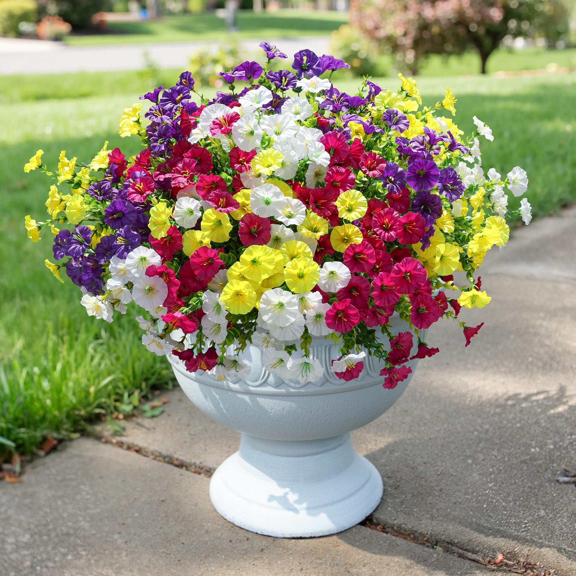 Ivydale front-door garden decor with long-lasting faux blooms.