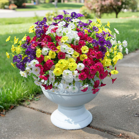 Ivydale front-door garden decor with long-lasting faux blooms.
