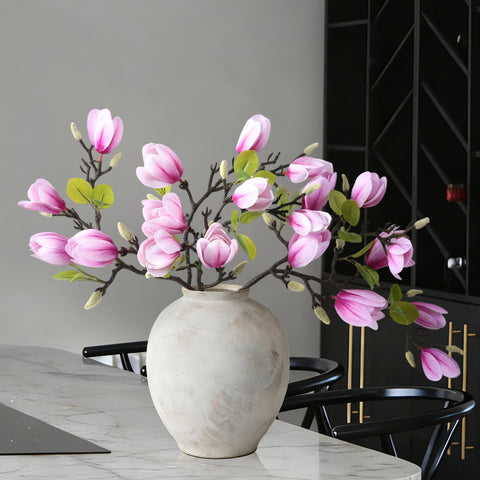 Ivydale 26-inch magnolia stems forming a bold, tall arrangement.